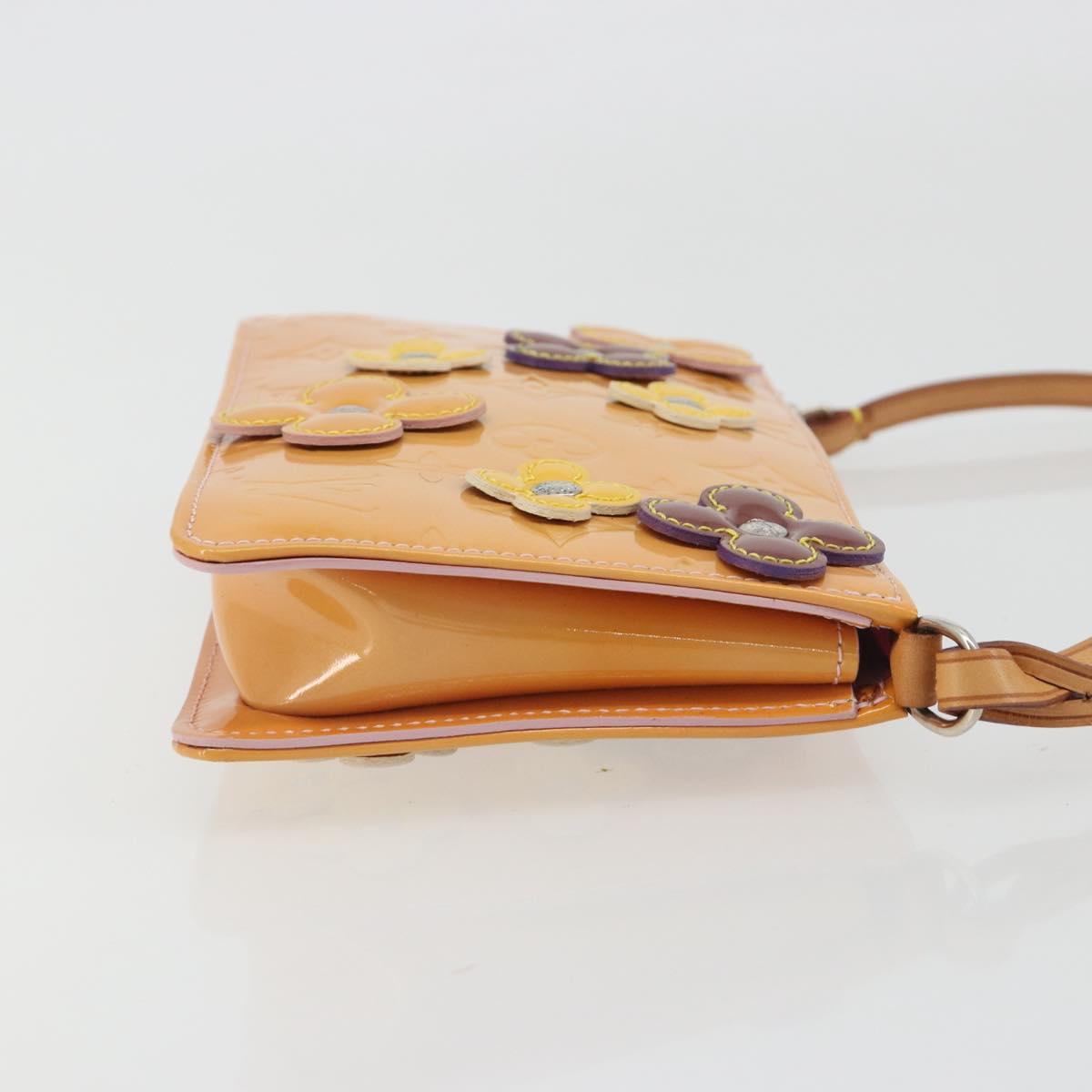 LOUIS VUITTON Monogram Vernis Flower Lexington Pouch Pink M92248 LV Auth 193097V