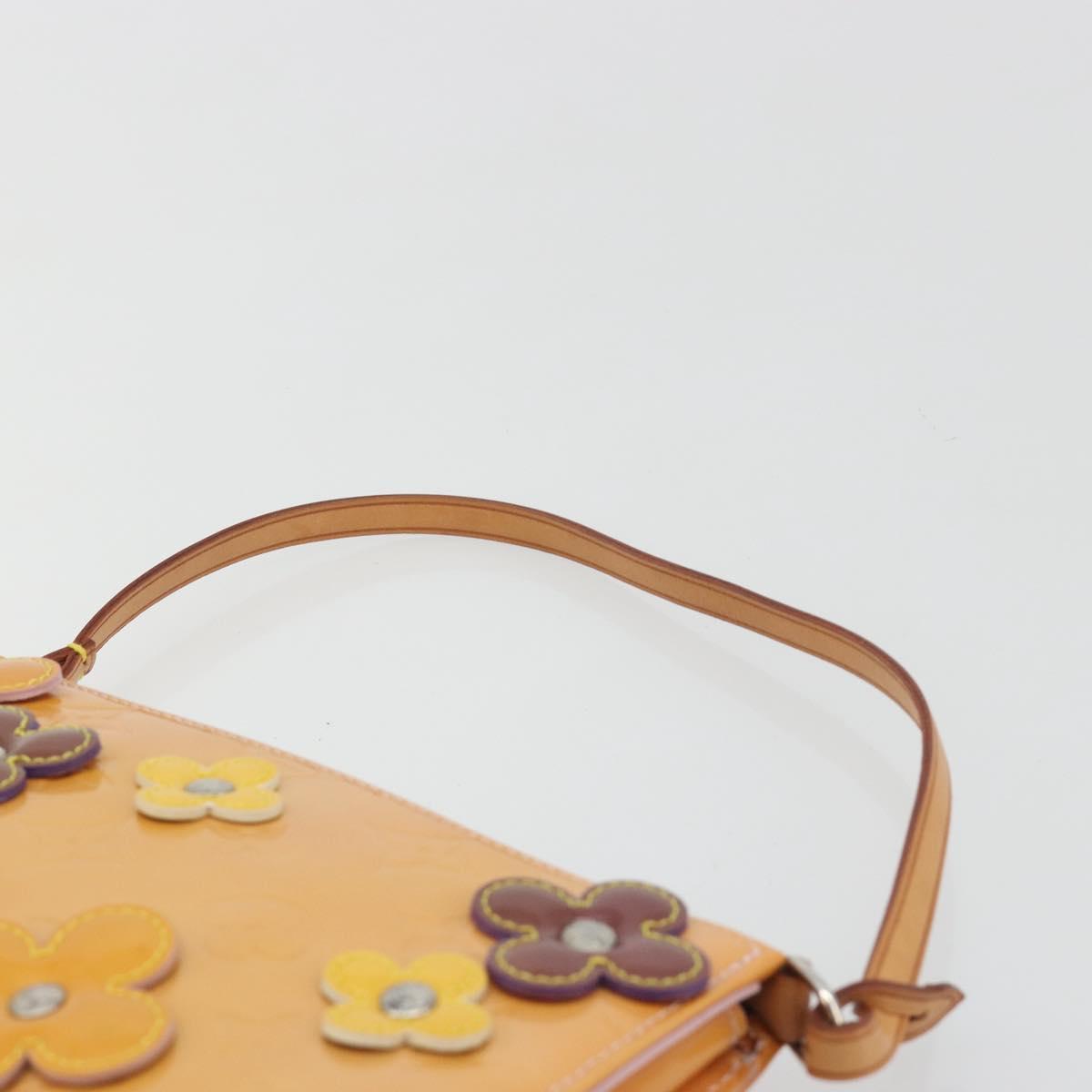 LOUIS VUITTON Monogram Vernis Flower Lexington Pouch Pink M92248 LV Auth 193097V
