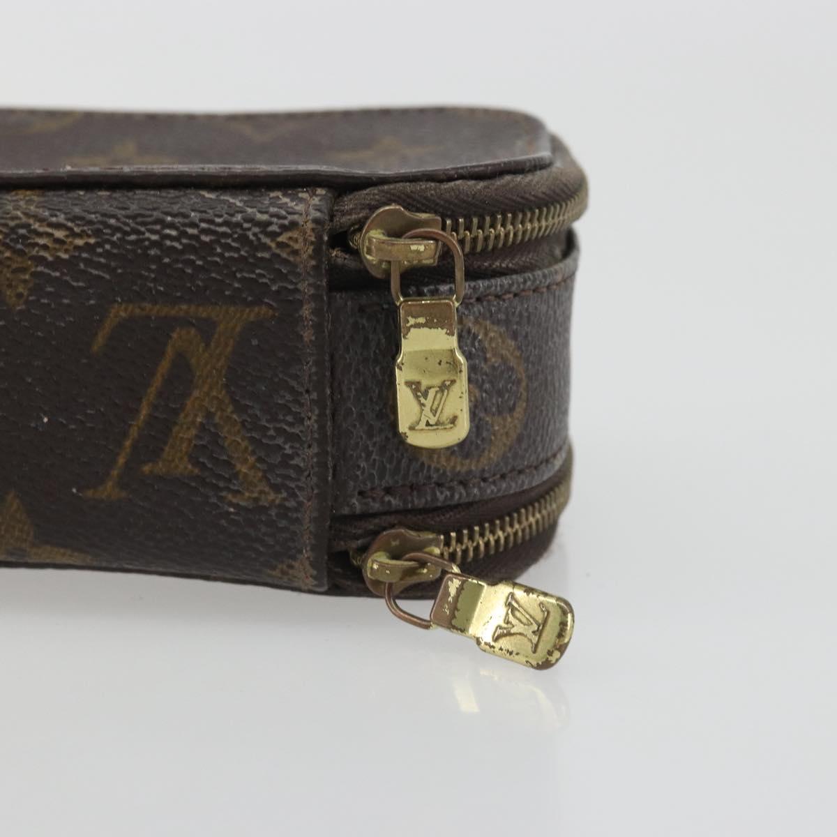 LOUIS VUITTON Monogram Trousse Brush PM Cosmetic Pouch M47510 LV Auth 193098