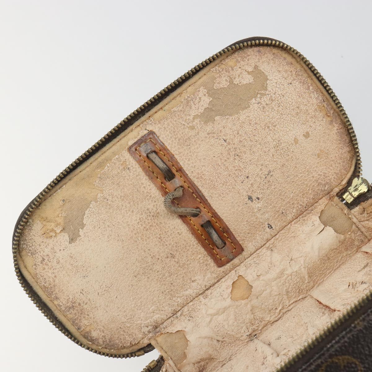 LOUIS VUITTON Monogram Trousse Brush PM Cosmetic Pouch M47510 LV Auth 193098