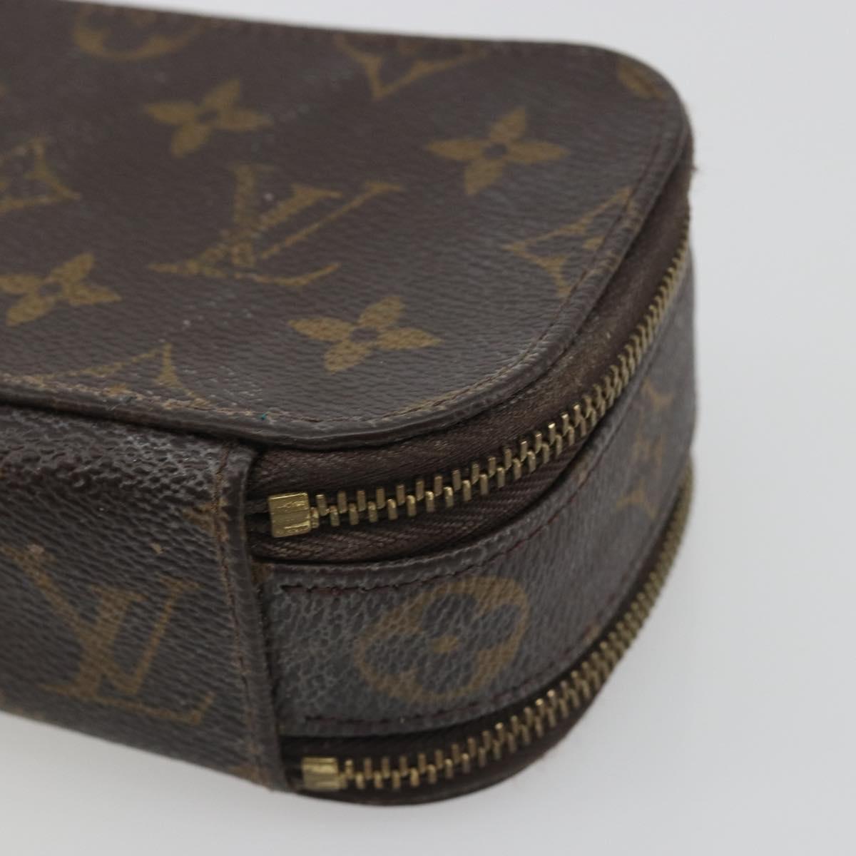 LOUIS VUITTON Monogram Trousse Brush PM Cosmetic Pouch M47510 LV Auth 193098