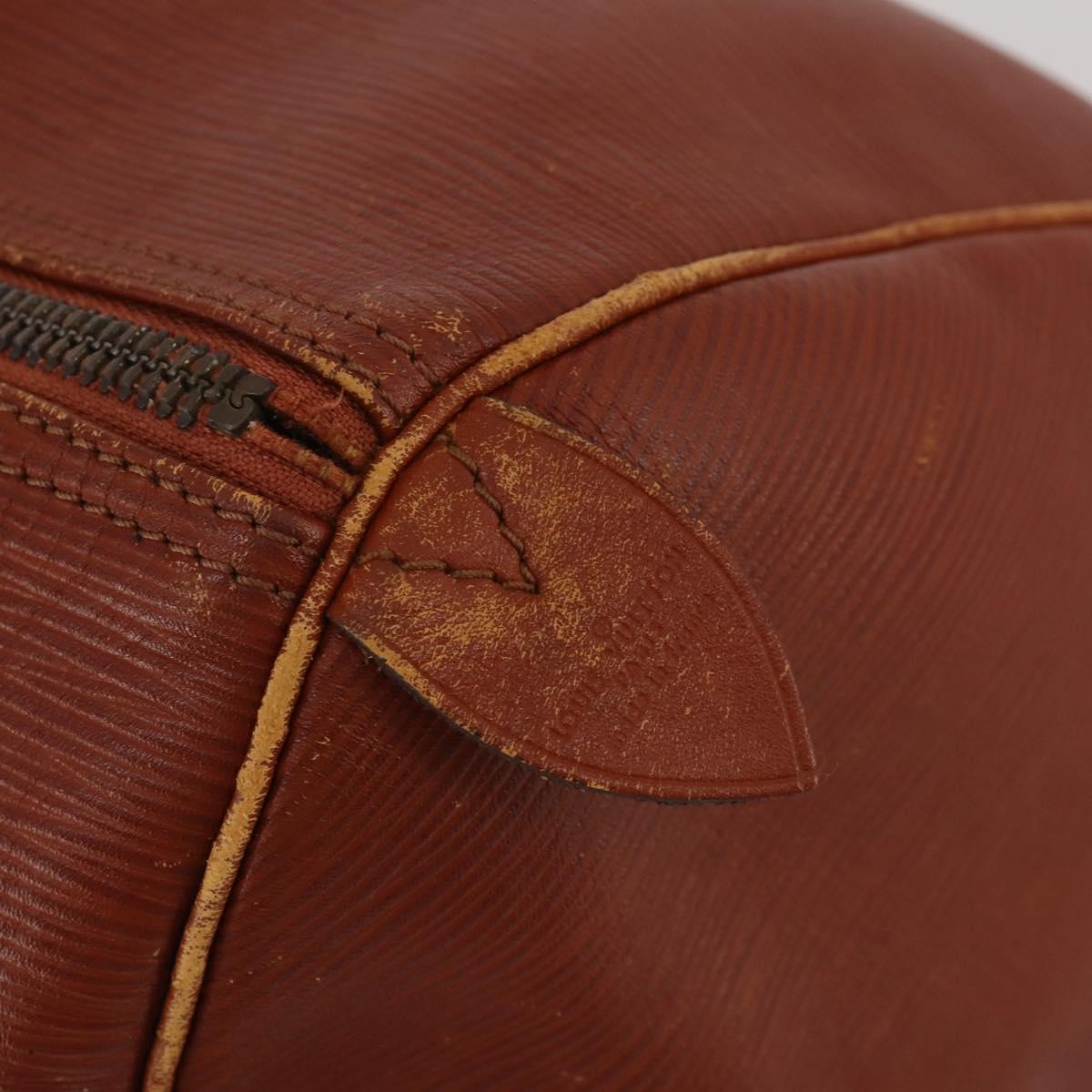 LOUIS VUITTON Epi Keepall 55 Boston Bag Vintage Brown M42958 LV Auth 193099