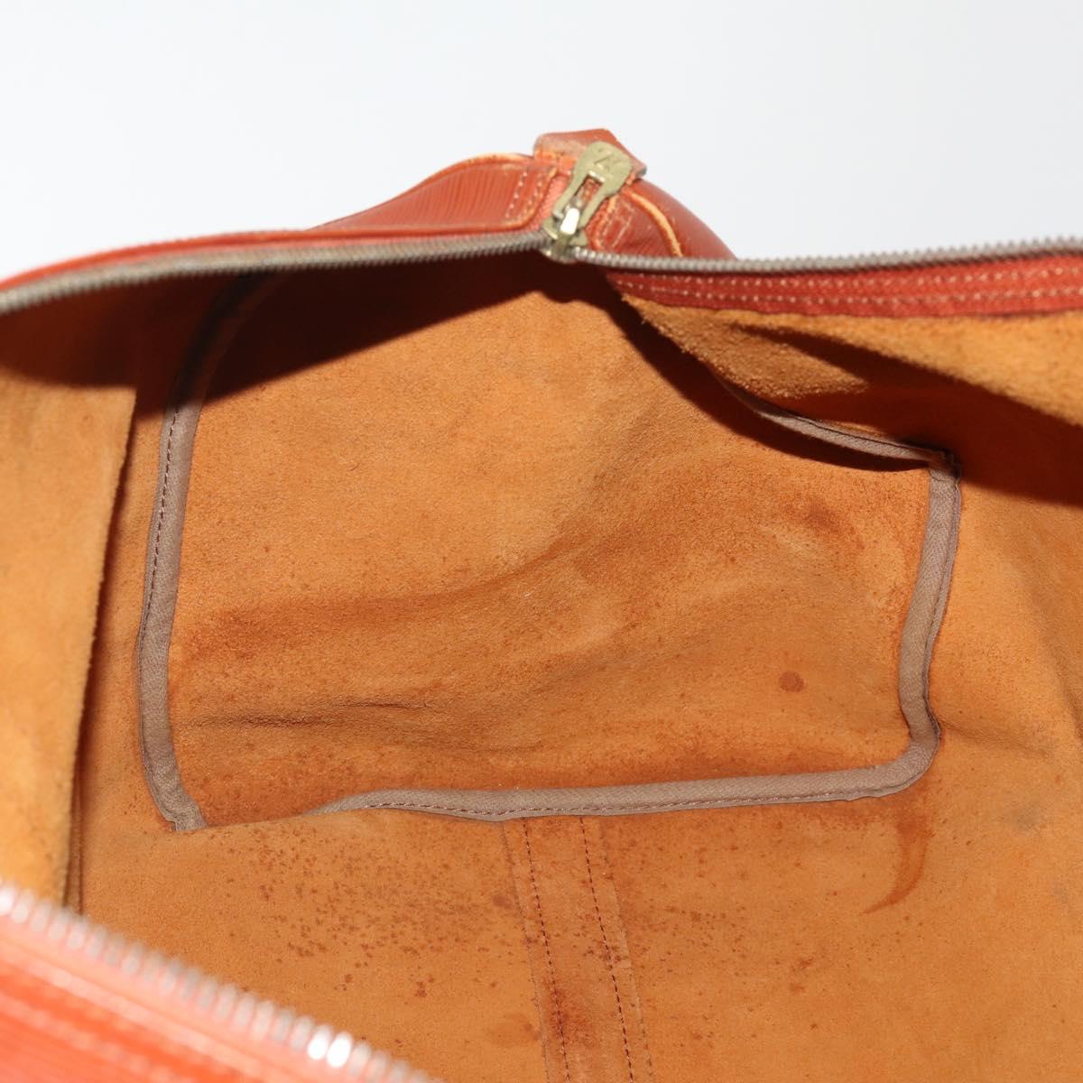 LOUIS VUITTON Epi Keepall 55 Boston Bag Vintage Brown M42958 LV Auth 193099