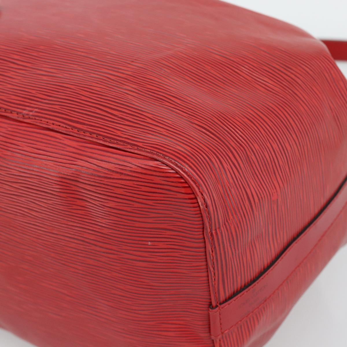 LOUIS VUITTON Epi Petit Noe Shoulder Bag Red M44107 LV Auth 193106V