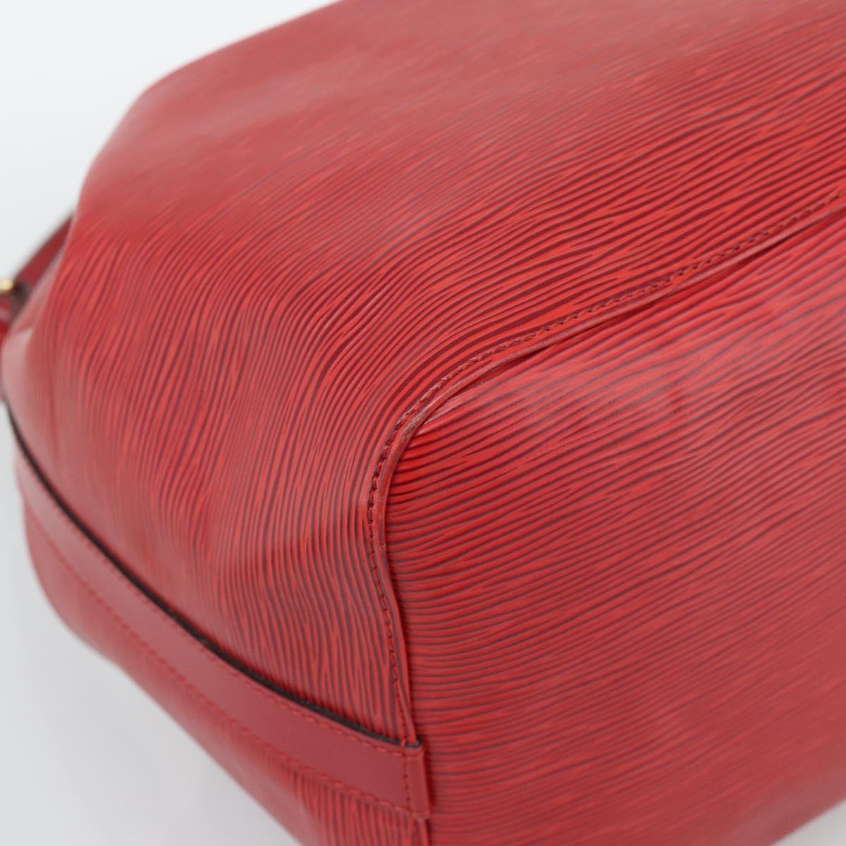 LOUIS VUITTON Epi Petit Noe Shoulder Bag Red M44107 LV Auth 193106V