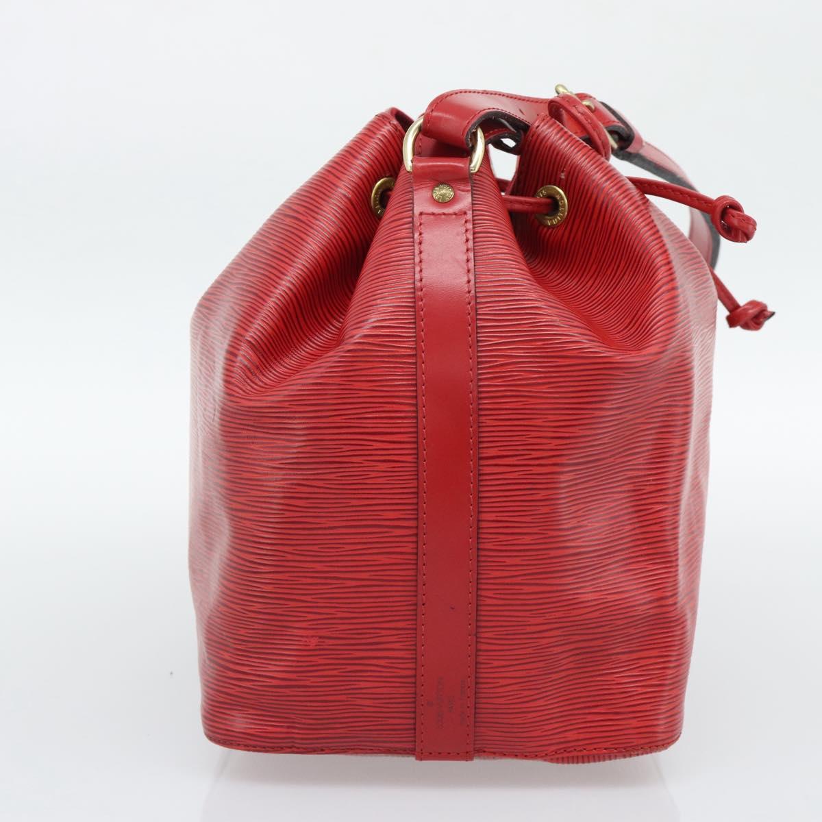 LOUIS VUITTON Epi Petit Noe Shoulder Bag Red M44107 LV Auth 193106V