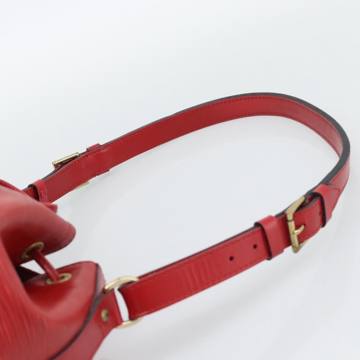 LOUIS VUITTON Epi Petit Noe Shoulder Bag Red M44107 LV Auth 193106V