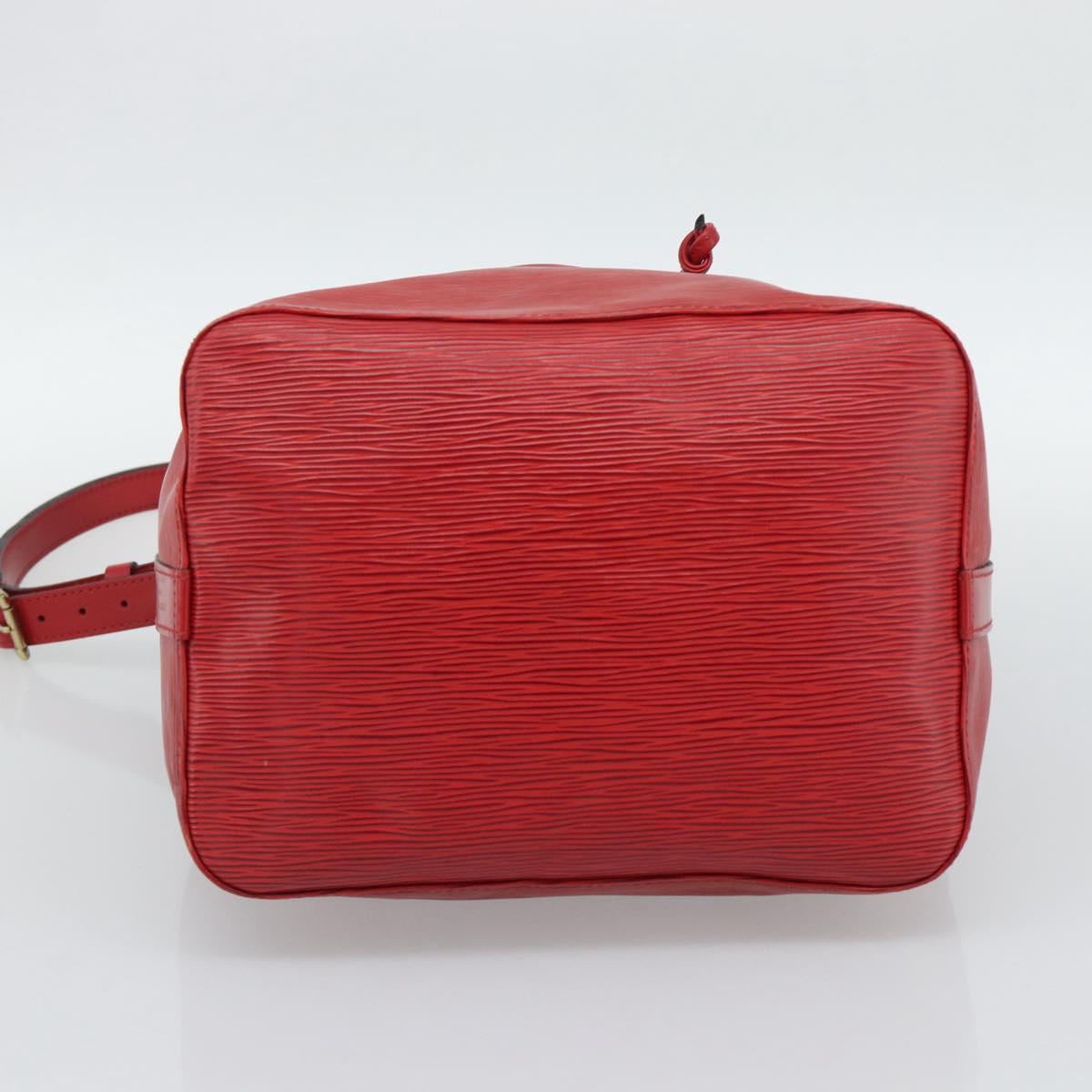 LOUIS VUITTON Epi Petit Noe Shoulder Bag Red M44107 LV Auth 193106V
