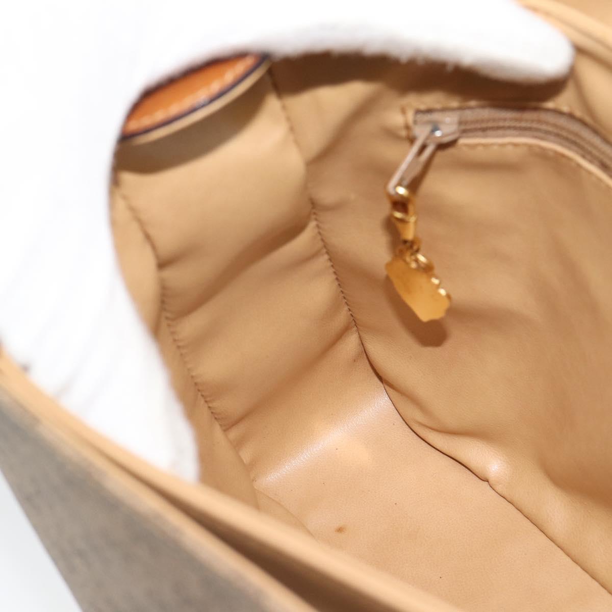 GUCCI Micro GG Supreme Shoulder Bag PVC Beige Gold 001 115 6165 8031 Auth 193113