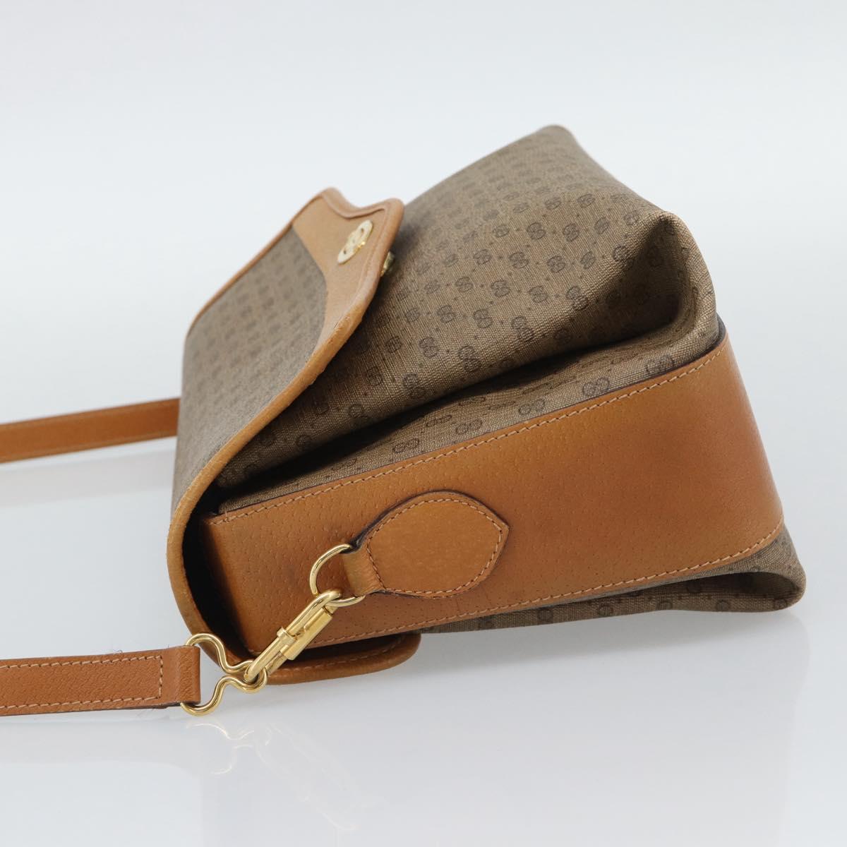 GUCCI Micro GG Supreme Shoulder Bag PVC Beige Gold 001 115 6165 8031 Auth 193113