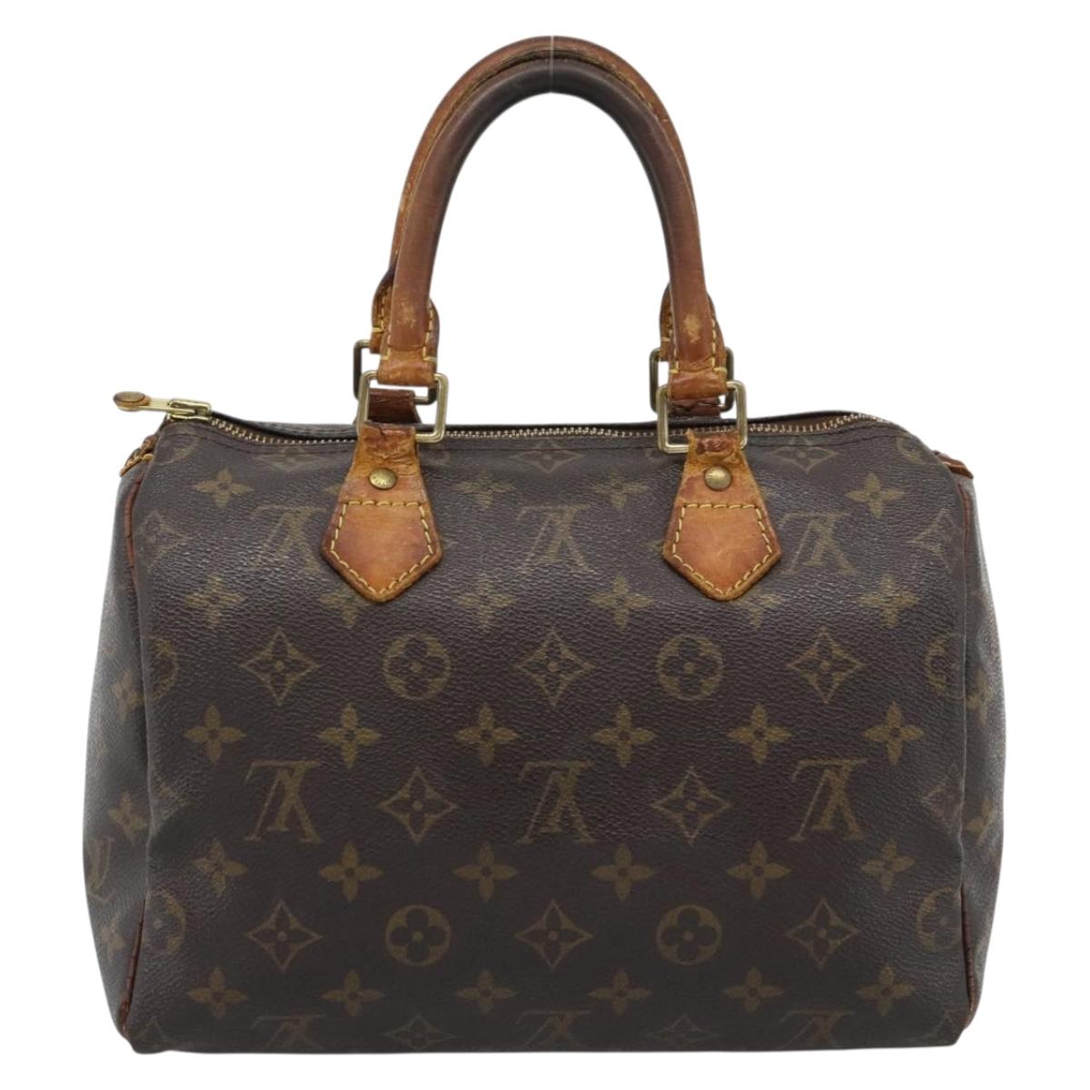 LOUIS VUITTON Monogram Speedy 25 Hand Bag M41528 LV Auth 193117