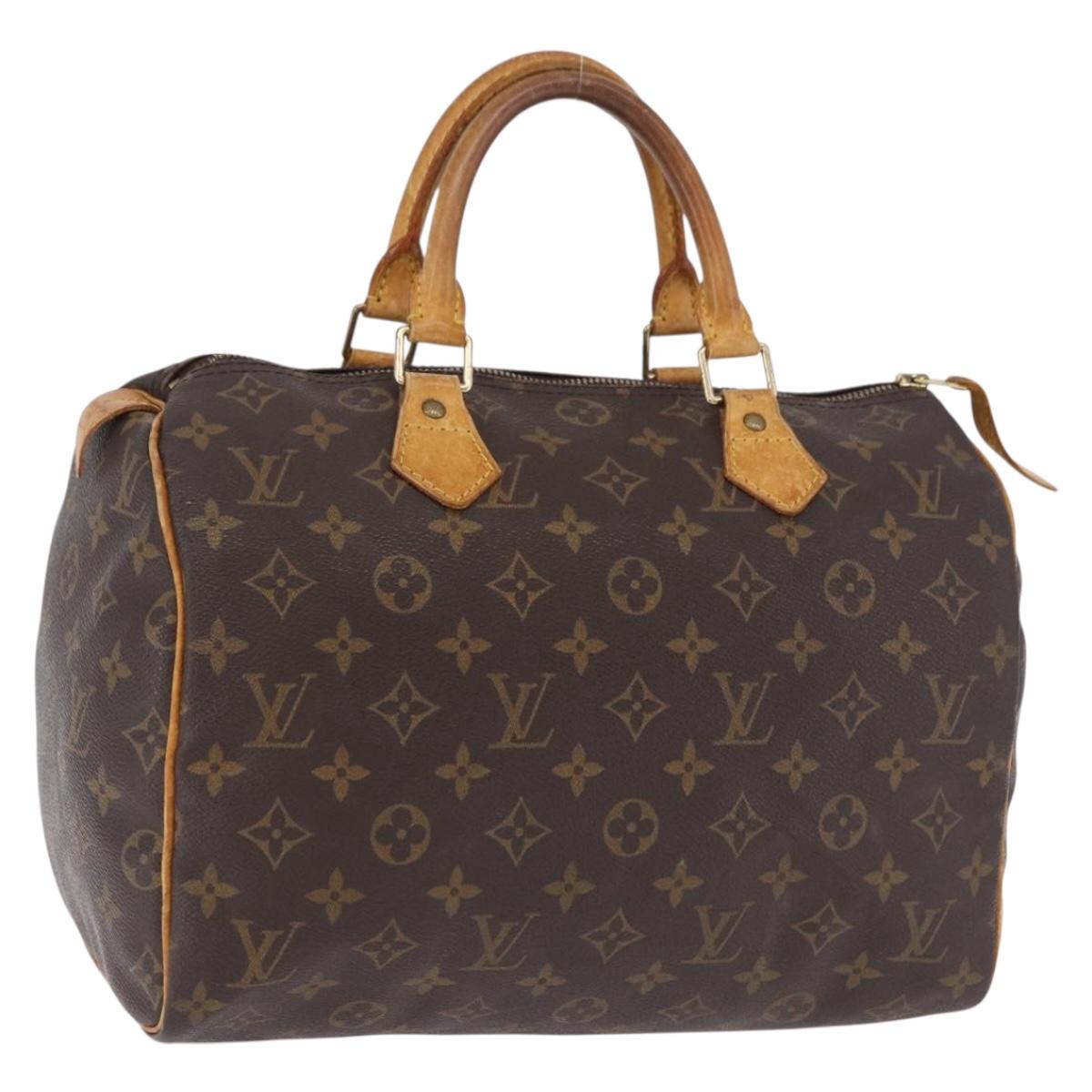 LOUIS VUITTON Monogram Speedy 30 Hand Bag M41526 LV Auth 193118