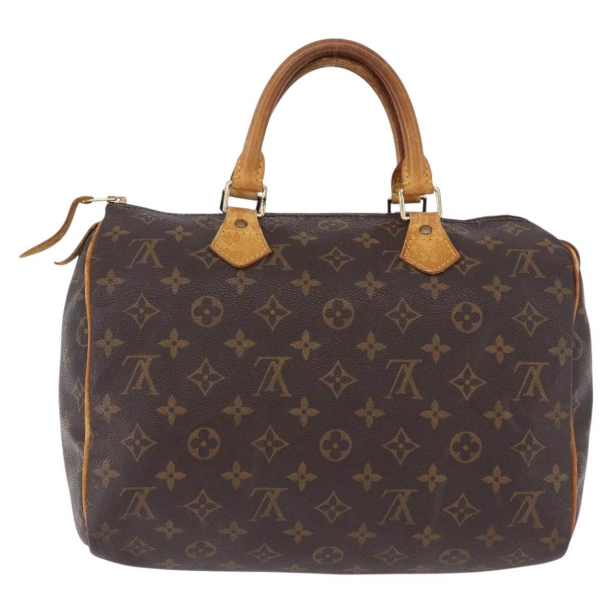 LOUIS VUITTON Monogram Speedy 30 Hand Bag M41526 LV Auth 193118
