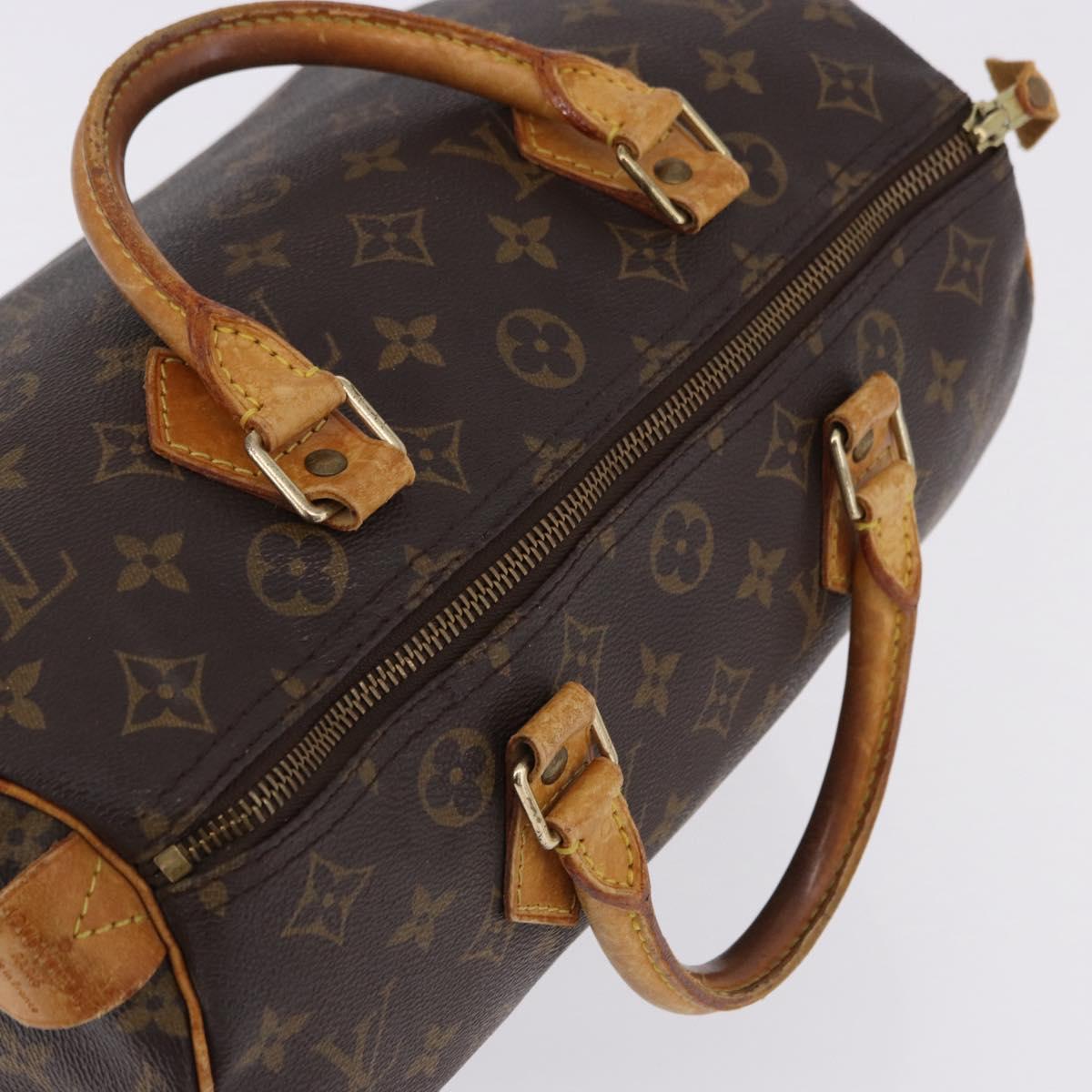 LOUIS VUITTON Monogram Speedy 30 Hand Bag M41526 LV Auth 193118