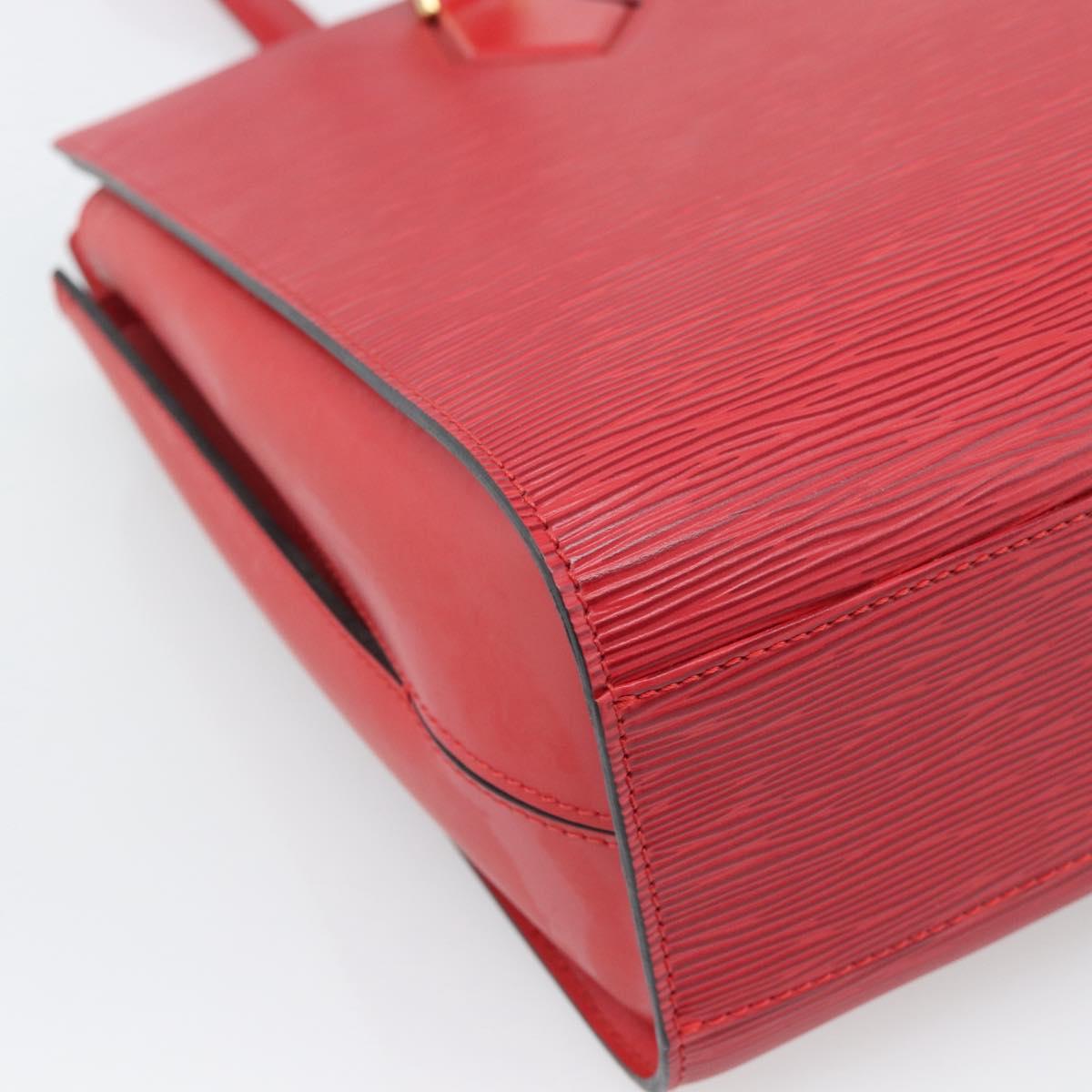 LOUIS VUITTON Epi Duplex Tote Bag Red M52427 LV Auth 193121V
