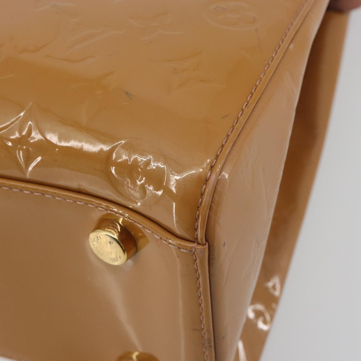 LOUIS VUITTON Monogram Vernis Blair MM Bag 2way Rose Velours M91588 Auth 193122