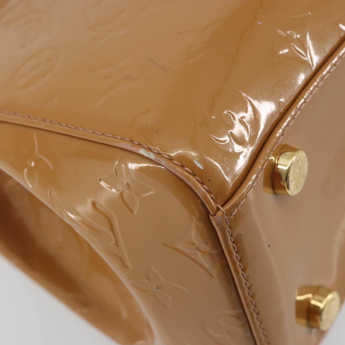 LOUIS VUITTON Monogram Vernis Blair MM Bag 2way Rose Velours M91588 Auth 193122