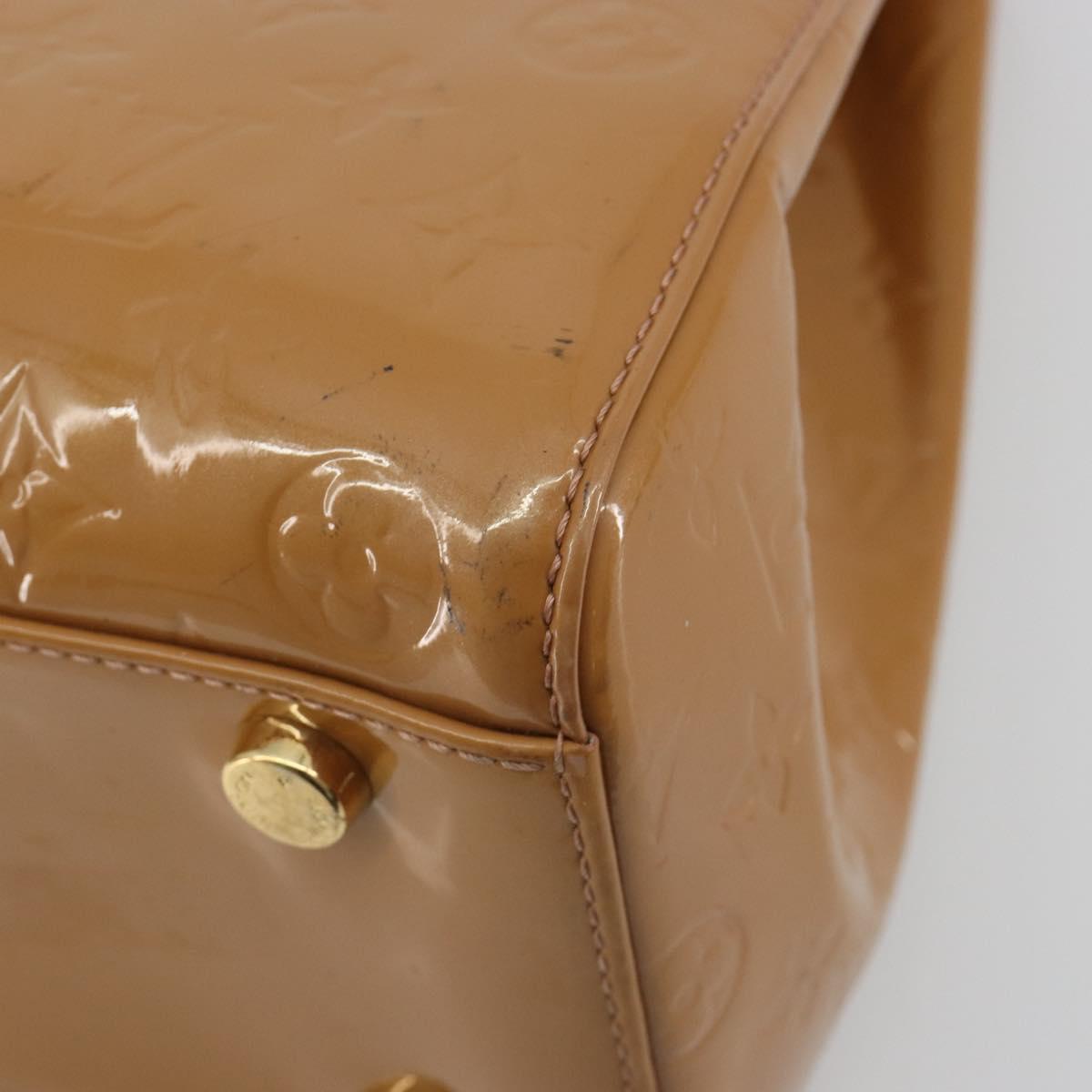 LOUIS VUITTON Monogram Vernis Blair MM Bag 2way Rose Velours M91588 Auth 193122