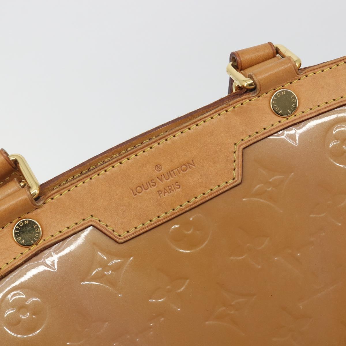 LOUIS VUITTON Monogram Vernis Blair MM Bag 2way Rose Velours M91588 Auth 193122