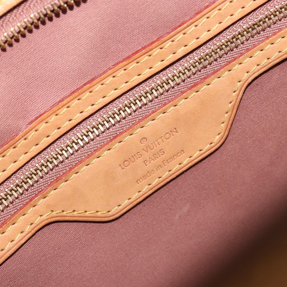 LOUIS VUITTON Monogram Vernis Blair MM Bag 2way Rose Velours M91588 Auth 193122