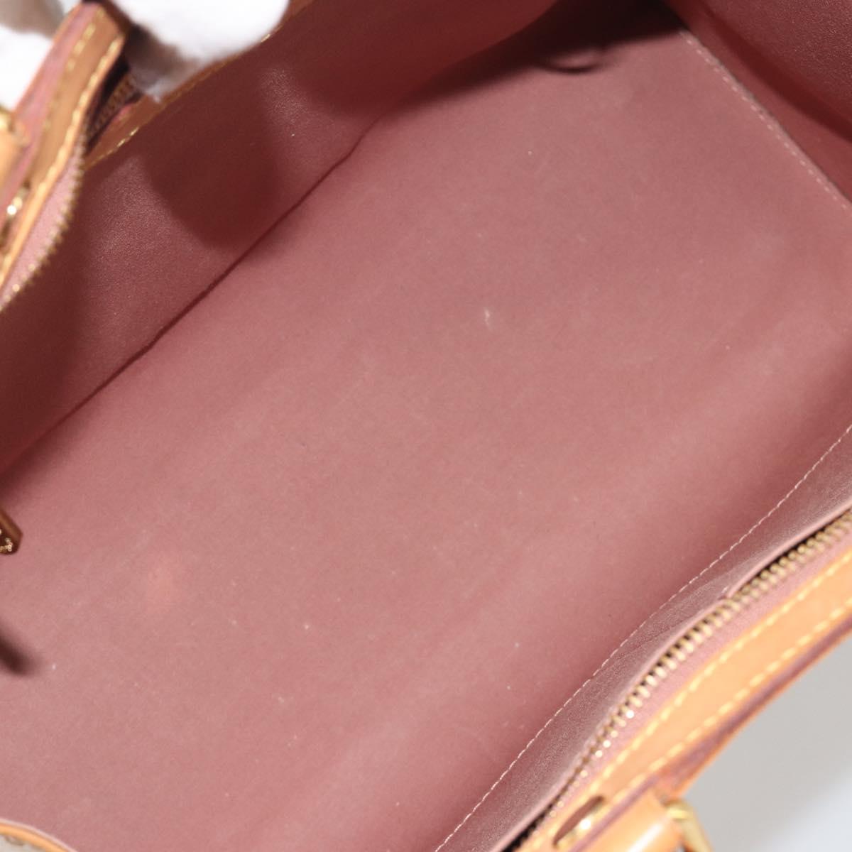 LOUIS VUITTON Monogram Vernis Blair MM Bag 2way Rose Velours M91588 Auth 193122