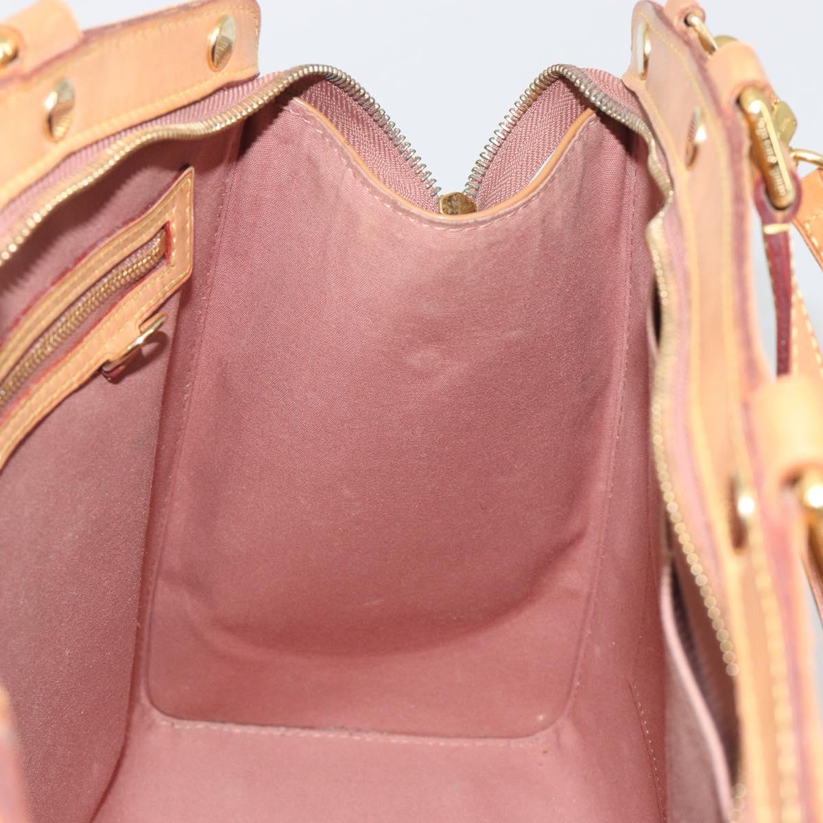 LOUIS VUITTON Monogram Vernis Blair MM Bag 2way Rose Velours M91588 Auth 193122