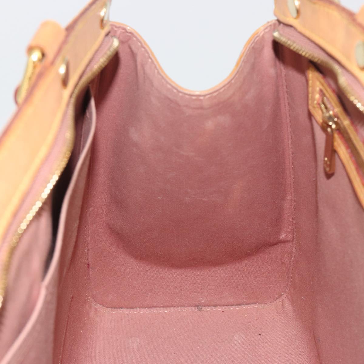 LOUIS VUITTON Monogram Vernis Blair MM Bag 2way Rose Velours M91588 Auth 193122