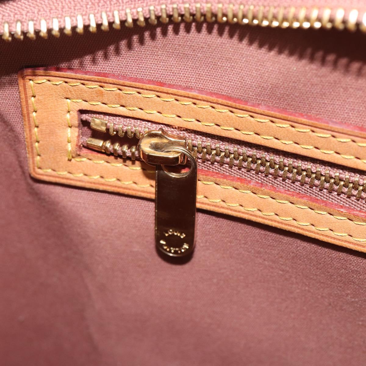 LOUIS VUITTON Monogram Vernis Blair MM Bag 2way Rose Velours M91588 Auth 193122