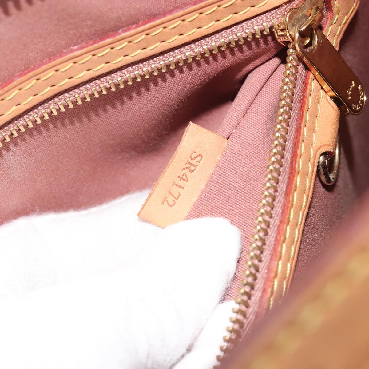 LOUIS VUITTON Monogram Vernis Blair MM Bag 2way Rose Velours M91588 Auth 193122