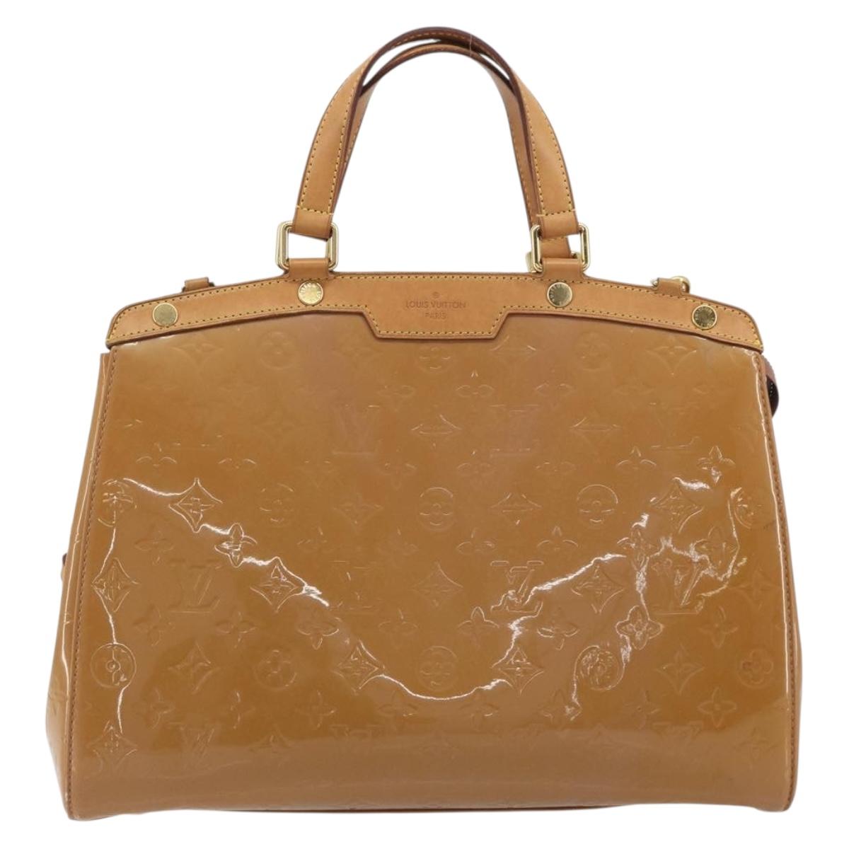 LOUIS VUITTON Monogram Vernis Blair MM Bag 2way Rose Velours M91588 Auth 193122