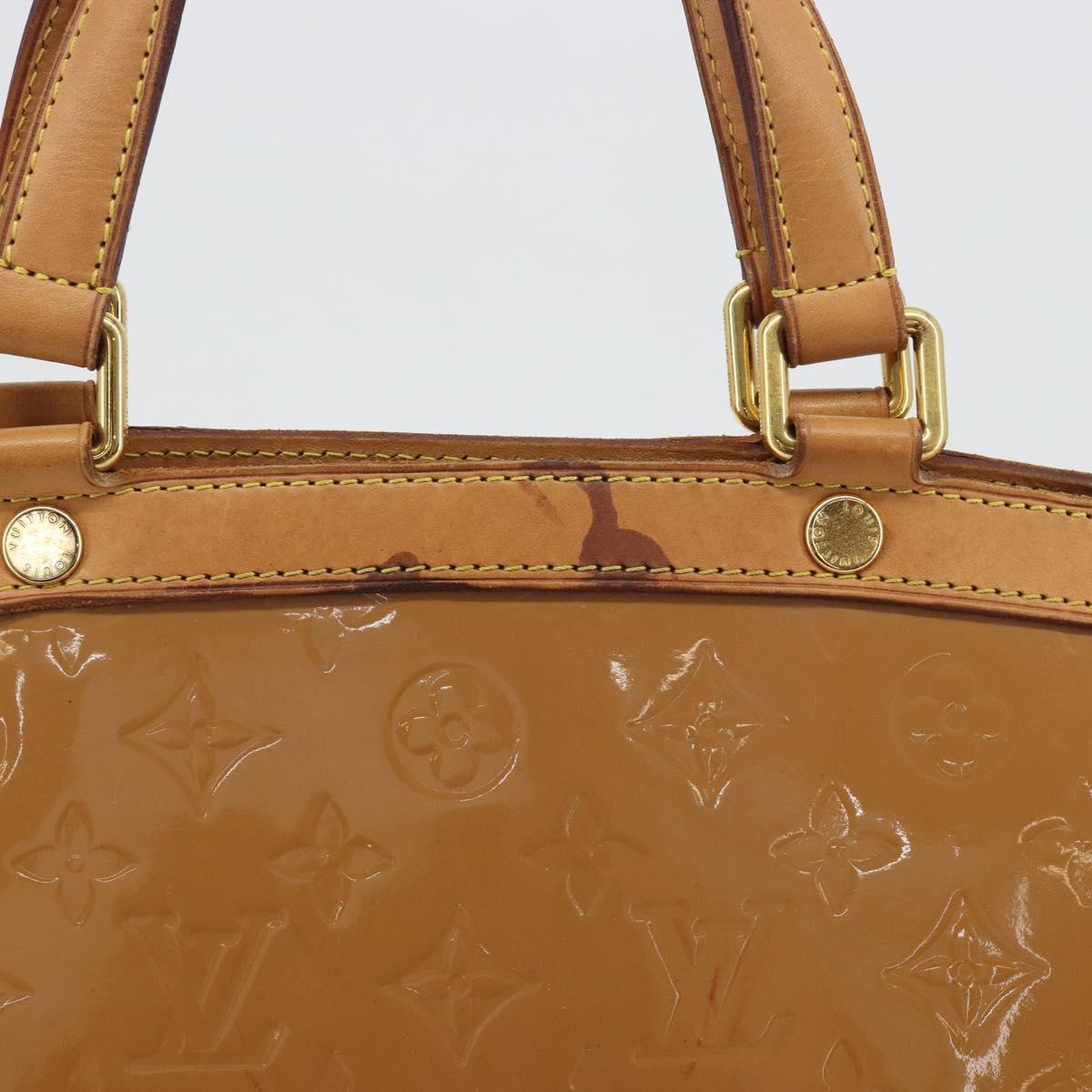 LOUIS VUITTON Monogram Vernis Blair MM Bag 2way Rose Velours M91588 Auth 193122