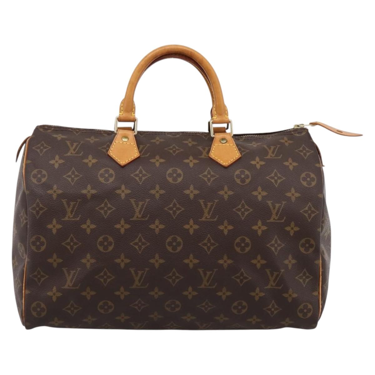 LOUIS VUITTON Monogram Speedy 35 Hand Bag M41524 LV Auth 193145V