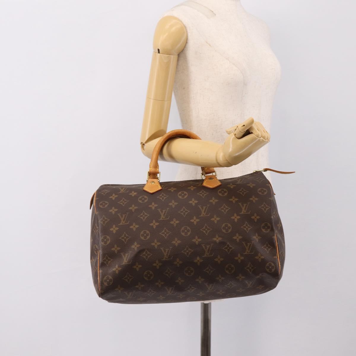 LOUIS VUITTON Monogram Speedy 35 Hand Bag M41524 LV Auth 193145V