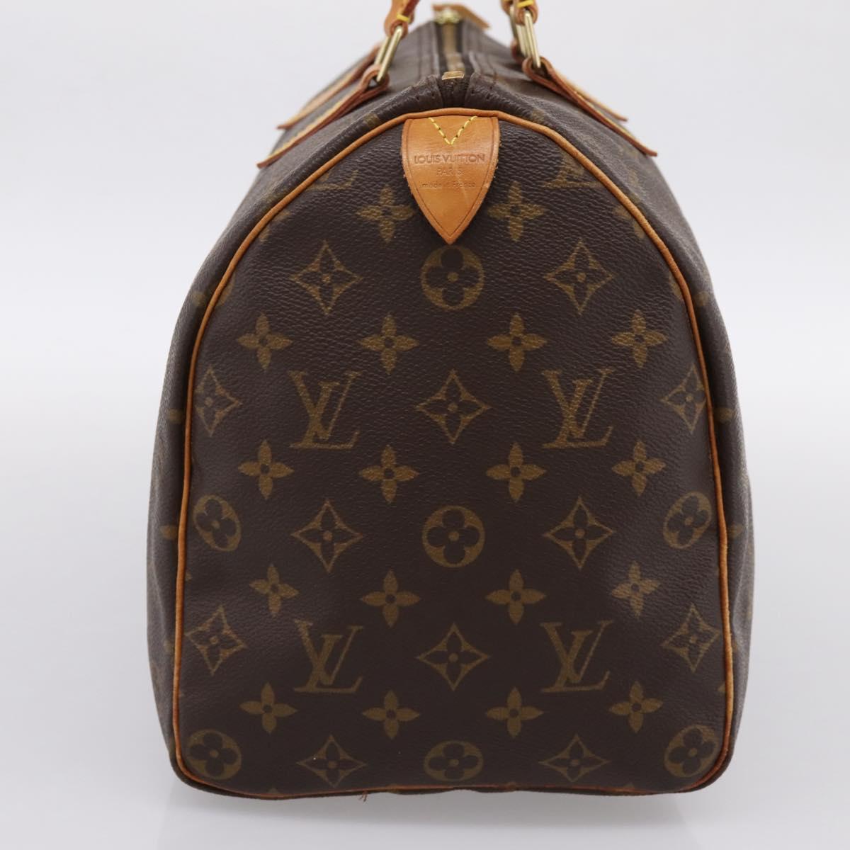 LOUIS VUITTON Monogram Speedy 35 Hand Bag M41524 LV Auth 193145V