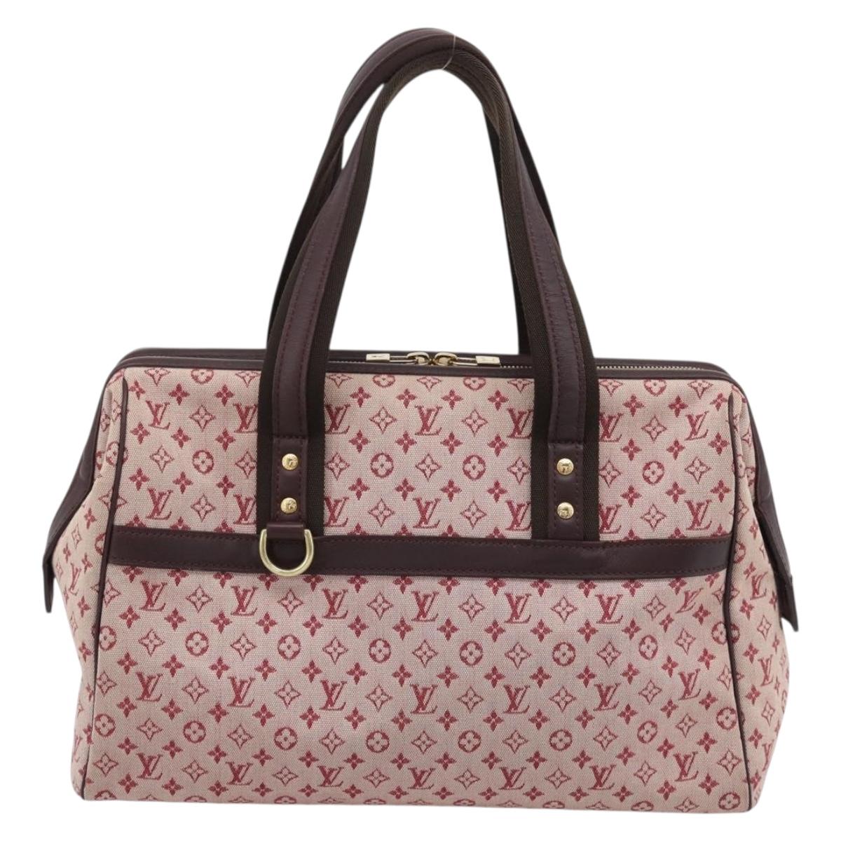 LOUIS VUITTON Monogram Mini Josephine GM Hand Bag Red M92213 LV Auth 193147A