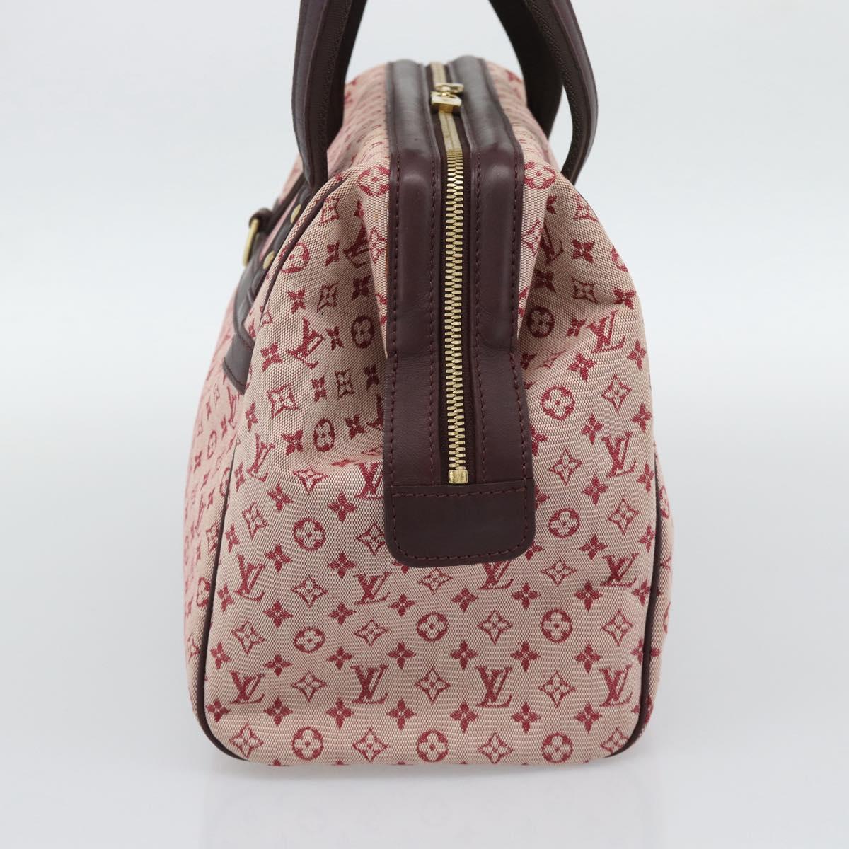 LOUIS VUITTON Monogram Mini Josephine GM Hand Bag Red M92213 LV Auth 193147A