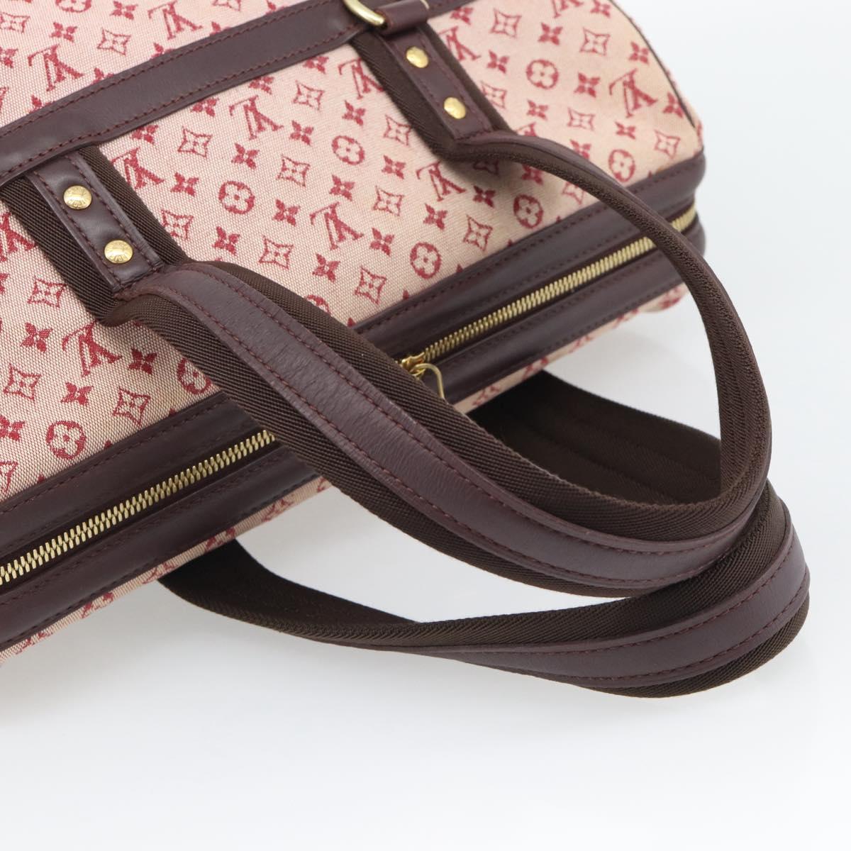 LOUIS VUITTON Monogram Mini Josephine GM Hand Bag Red M92213 LV Auth 193147A