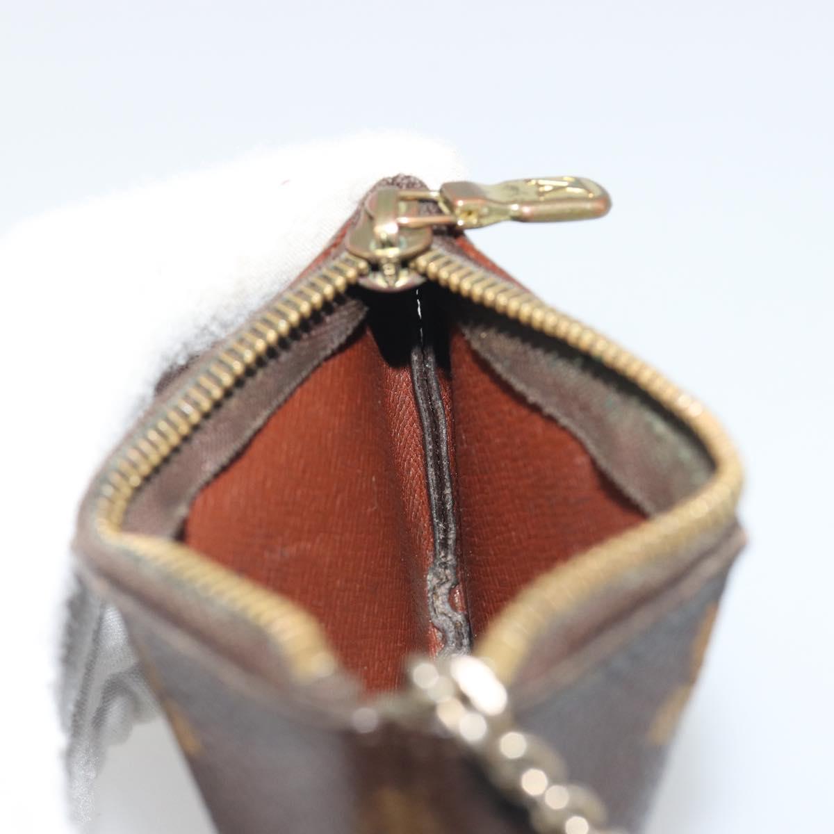 LOUIS VUITTON Monogram Pochette Cles Coin Purse M62650 LV Auth 193155