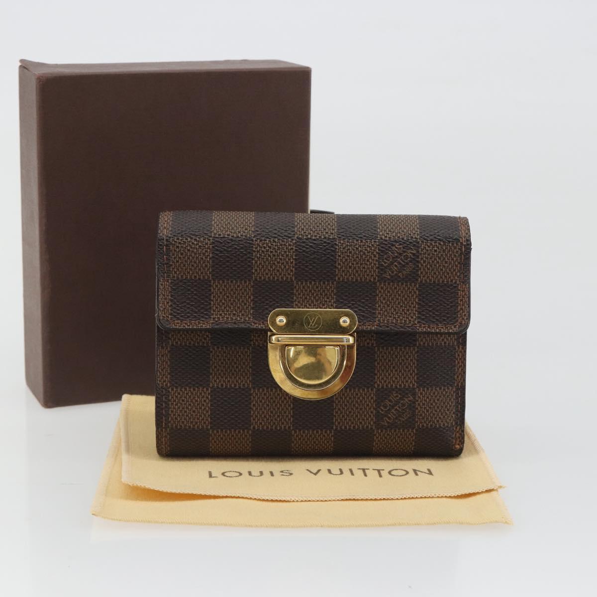 LOUIS VUITTON Damier Ebene Portefeuille Koala Bifold Wallet N60005 Auth 193156A