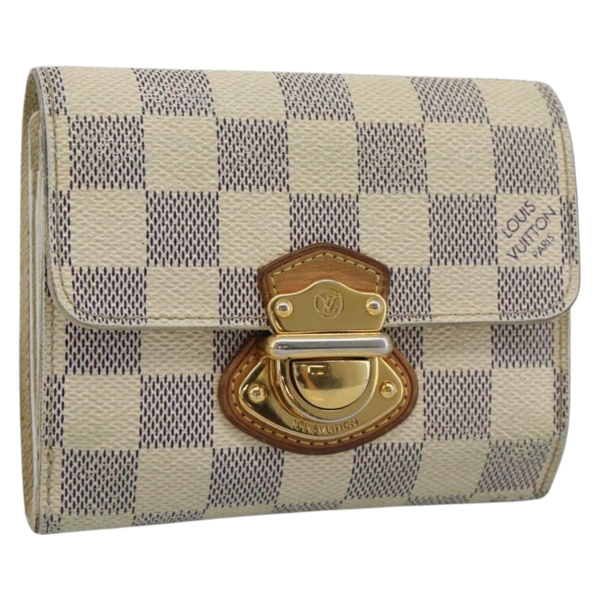 LOUIS VUITTON Damier Azur Portefeuille Joy Bifold Wallet N60030 LV Auth 193157