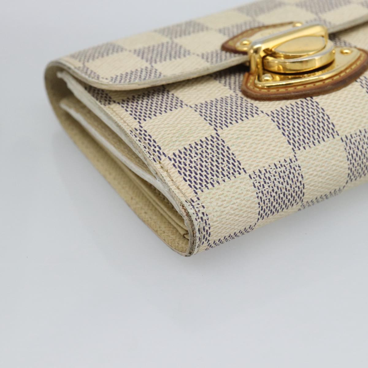 LOUIS VUITTON Damier Azur Portefeuille Joy Bifold Wallet N60030 LV Auth 193157