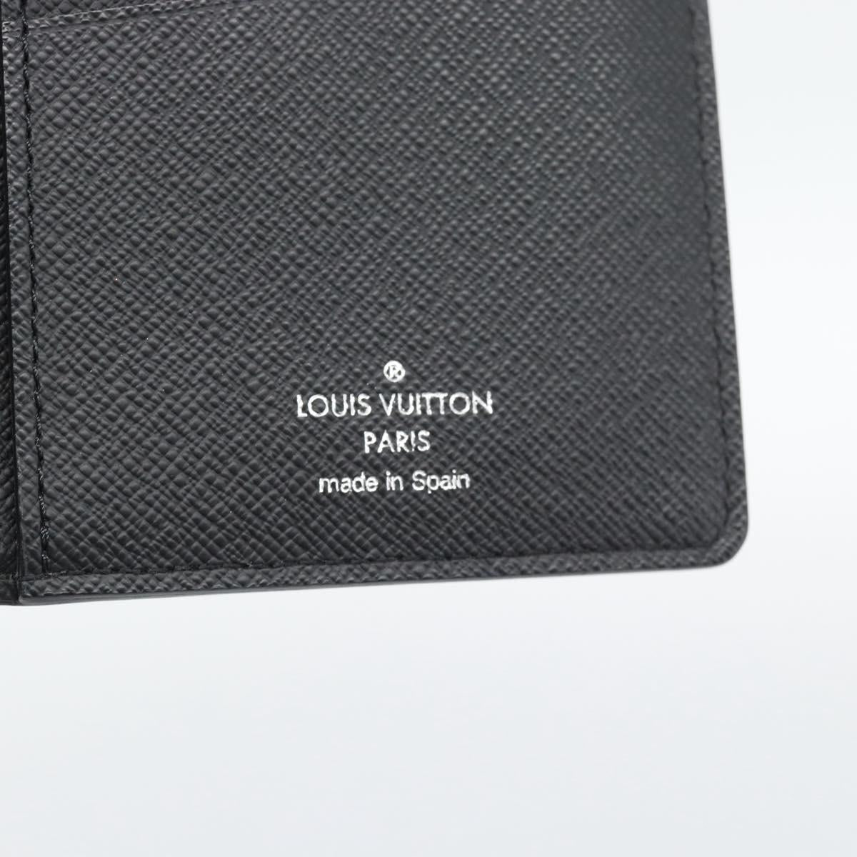 LOUIS VUITTON Monogram Eclipse Portefeuille Braza Wallet M61697 LV Auth 193162V