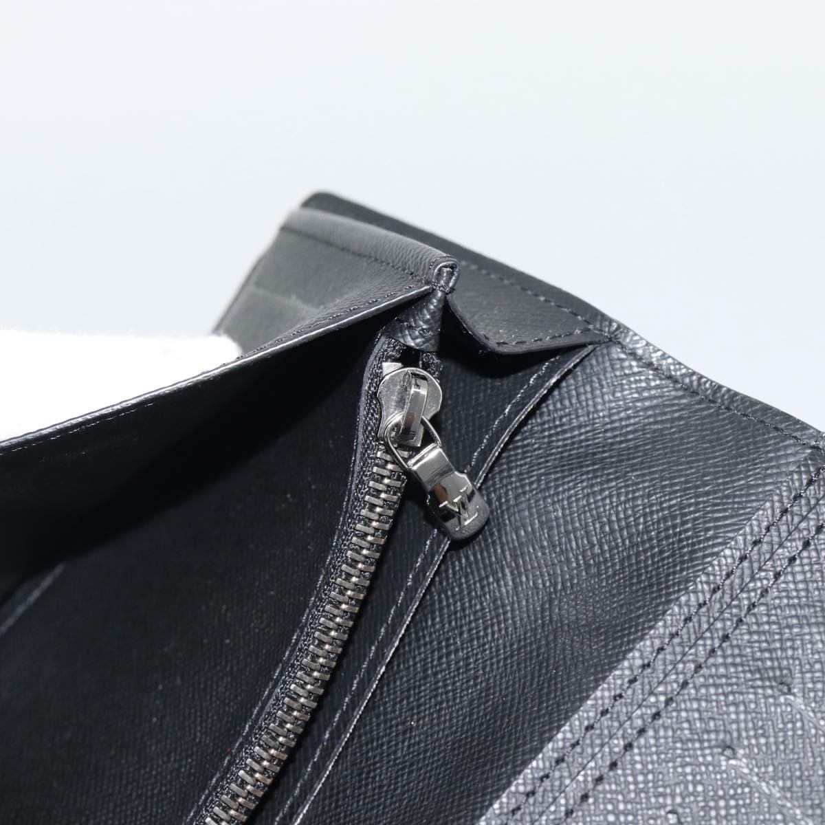 LOUIS VUITTON Monogram Eclipse Portefeuille Braza Wallet M61697 LV Auth 193162V