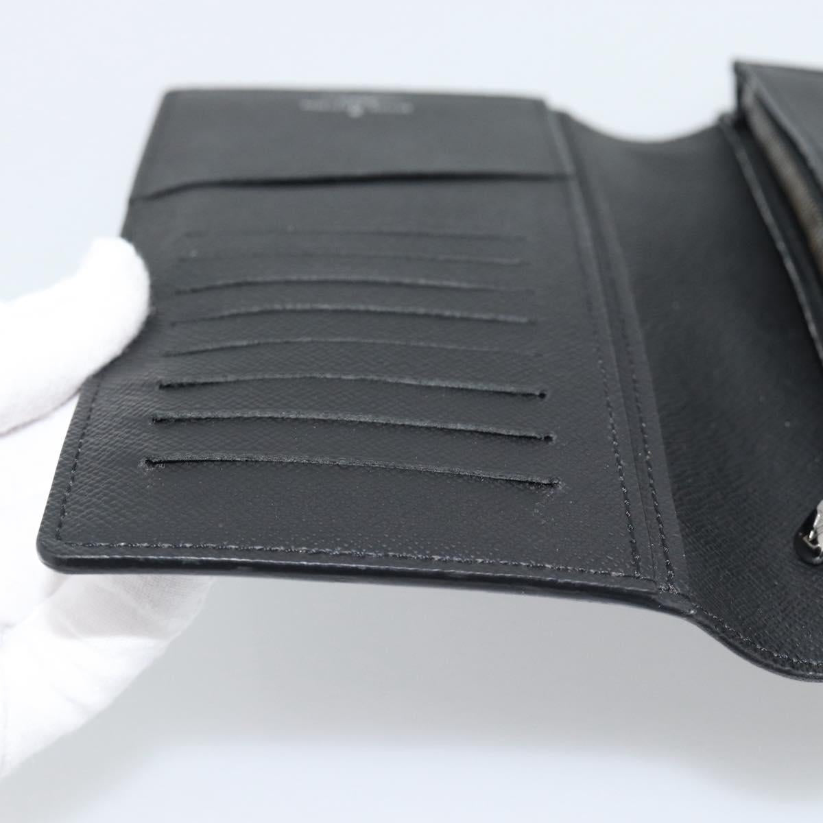 LOUIS VUITTON Monogram Eclipse Portefeuille Braza Wallet M61697 LV Auth 193162V