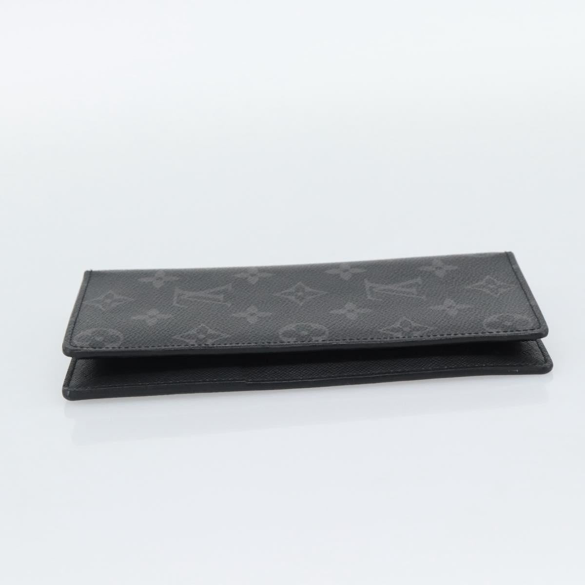 LOUIS VUITTON Monogram Eclipse Portefeuille Braza Wallet M61697 LV Auth 193162V