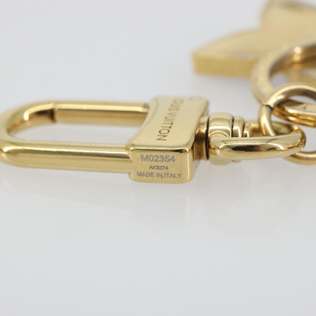 LOUIS VUITTON LV Iconic Key Holder metal Gold Tone M02354 LV Auth 193164A