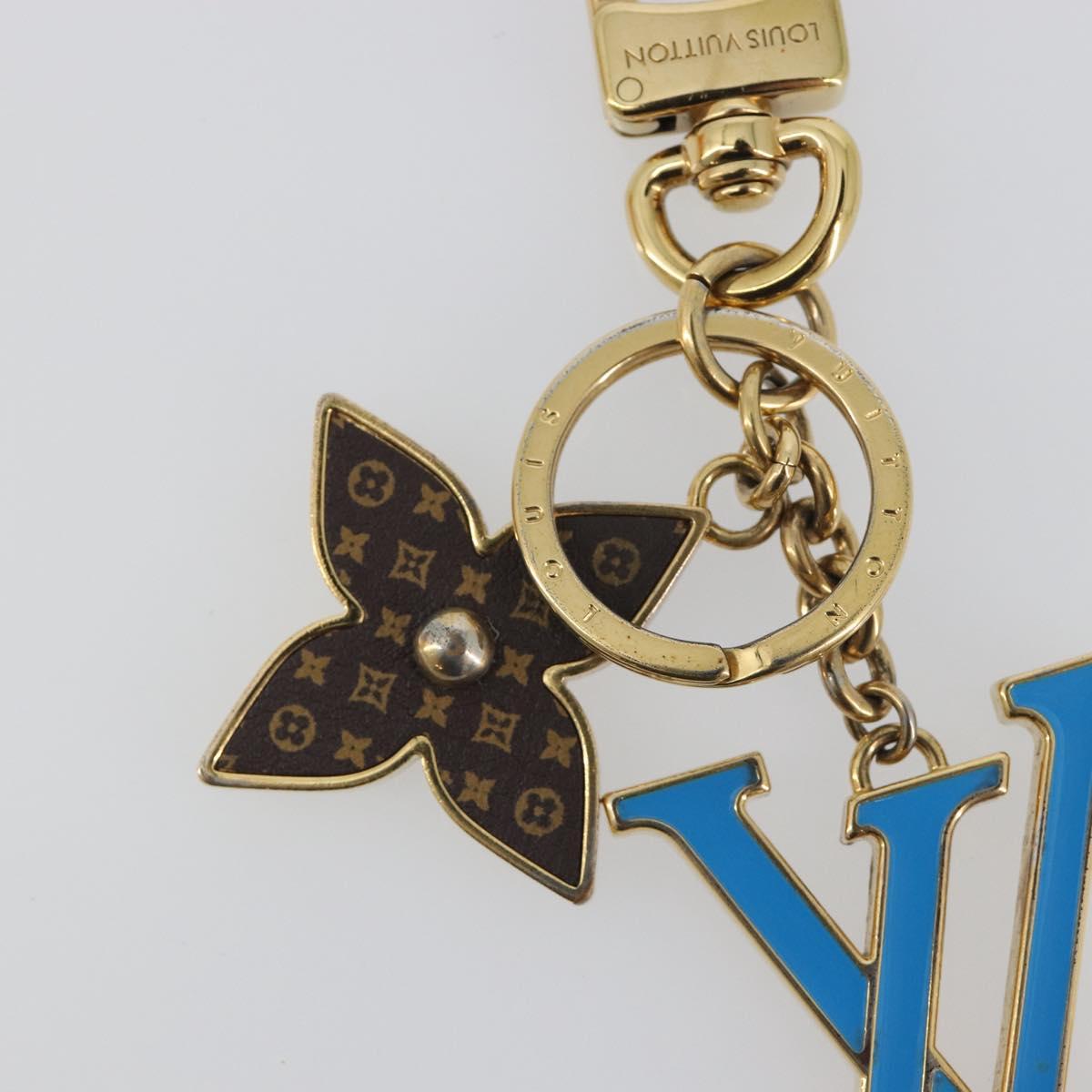 LOUIS VUITTON LV Iconic Key Holder metal Gold Tone M02354 LV Auth 193164A