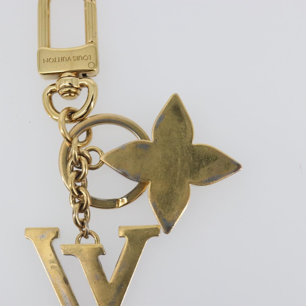 LOUIS VUITTON LV Iconic Key Holder metal Gold Tone M02354 LV Auth 193164A