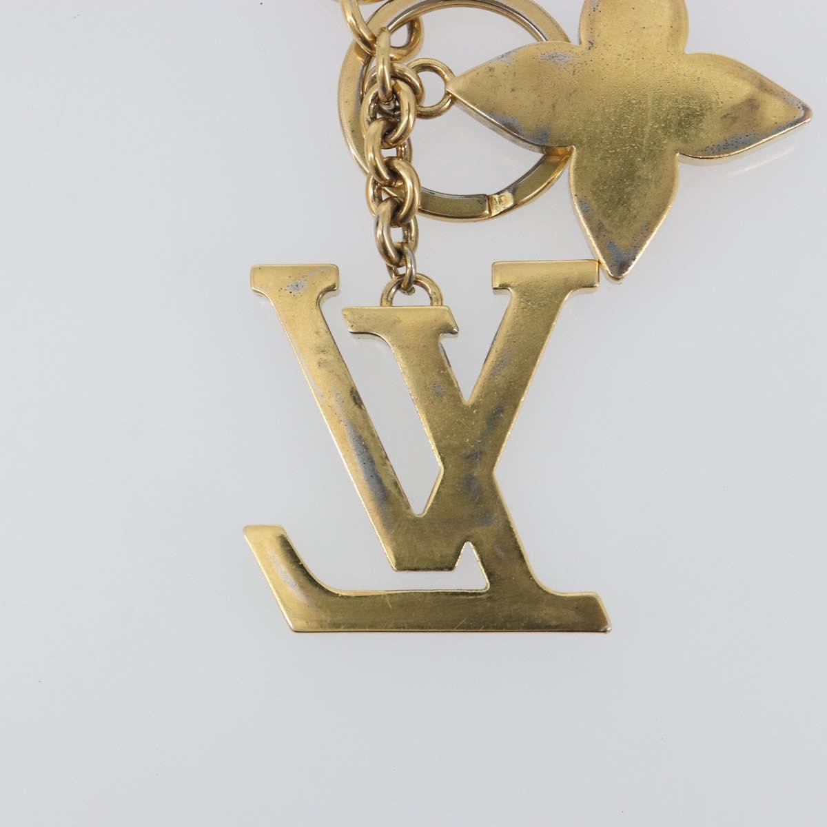LOUIS VUITTON LV Iconic Key Holder metal Gold Tone M02354 LV Auth 193164A