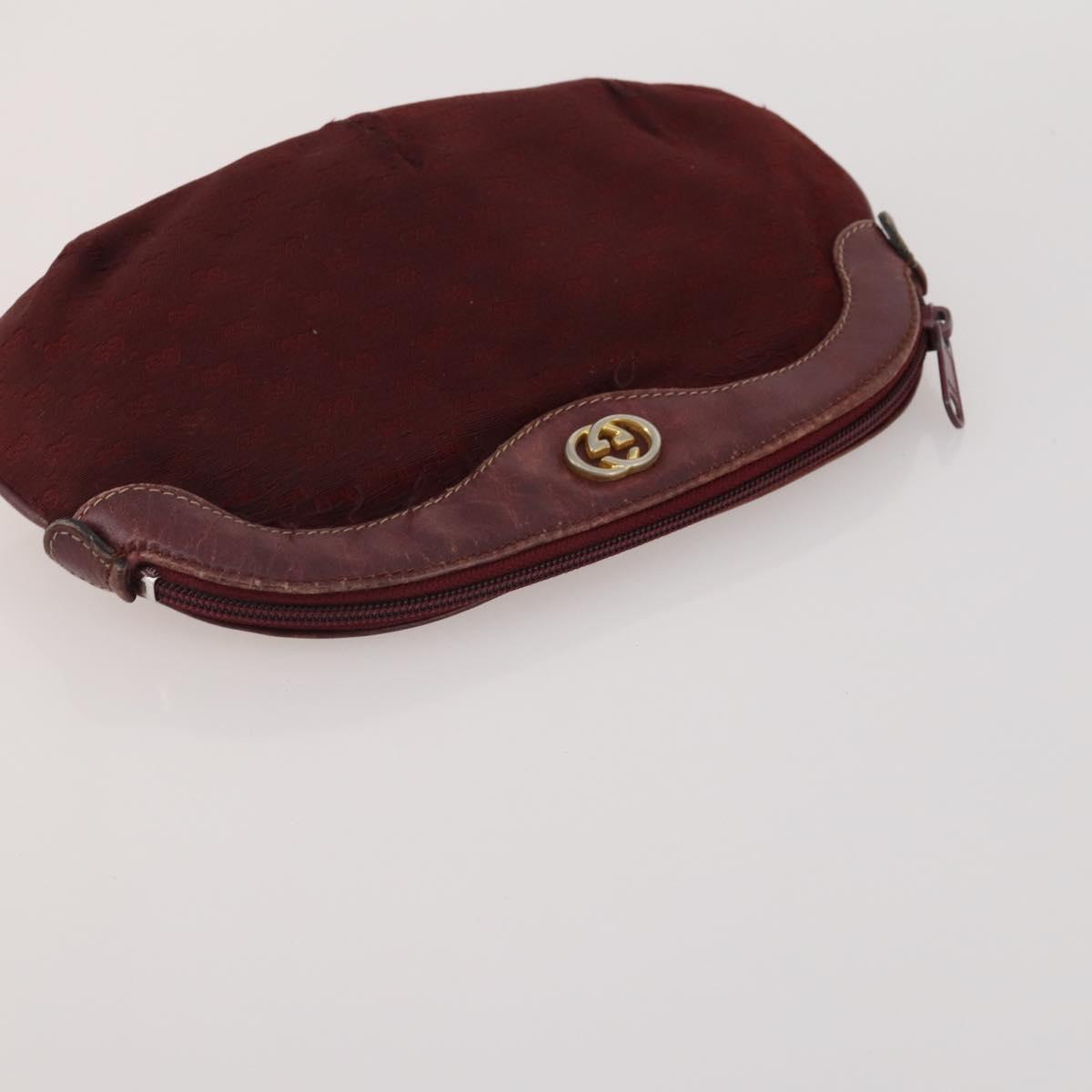 GUCCI Micro Canvas GG Supreme Clutch Bag 3 Set Navy Beige Red Auth 193326